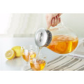 heat resistant hand blown glass filter pitcher